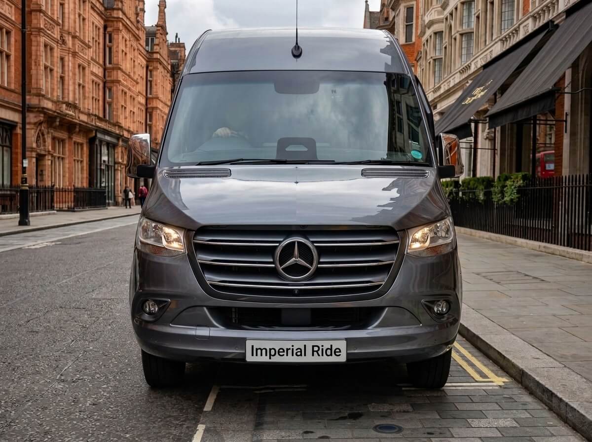 Mercedes-Benz Sprinter Executive Exterior Front Profile London Chauffeur